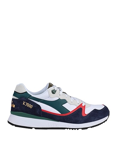 DIADORA Sneakers V7000 NAVY
 Dark green Leather, Textile fibres