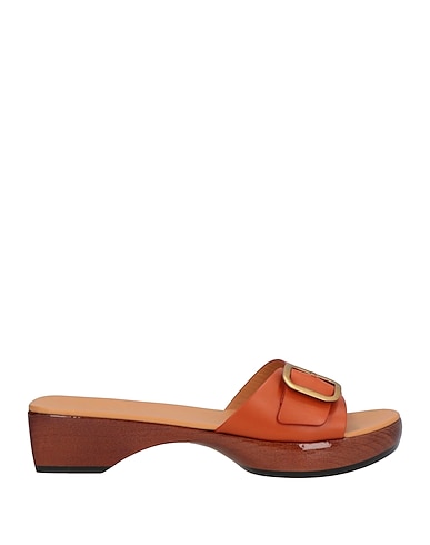 TOD'S Mules and clogs Tan Calfskin