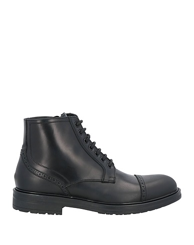 GIOVANNI CONTI Ankle boot Black Calfskin