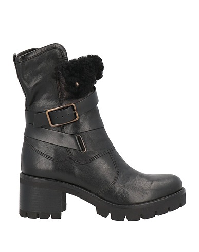 PAOLA FERRI Stiefelette Schwarz Leder