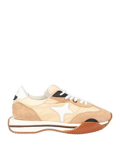 AMA BRAND Sneakers Beige Leder, Gewebefasern