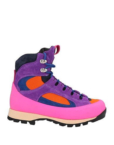 DIEMME Ankle boot Fuchsia Leather, Textile fibers