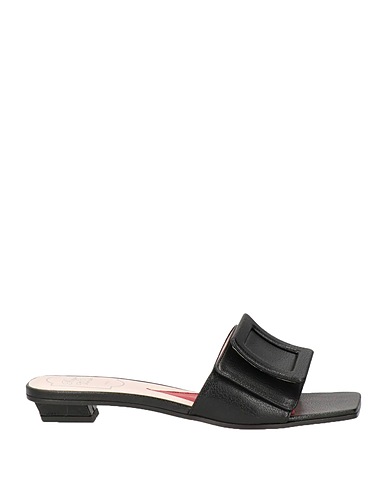 ROGER VIVIER Sandalen Schwarz Leder