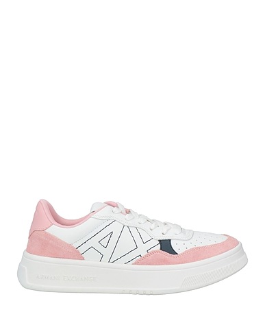 ARMANI EXCHANGE Sneakers Pink Cow leather, Polyester