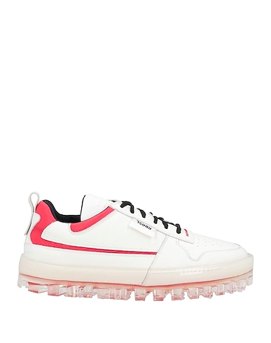RBRSL RUBBER SOUL Sneakers White Soft Leather, Textile fibres