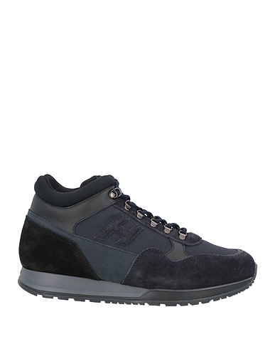 HOGAN Sneakers Σκούρο μπλε της νύχτας Δέρμα, Ίνες υφασμάτων