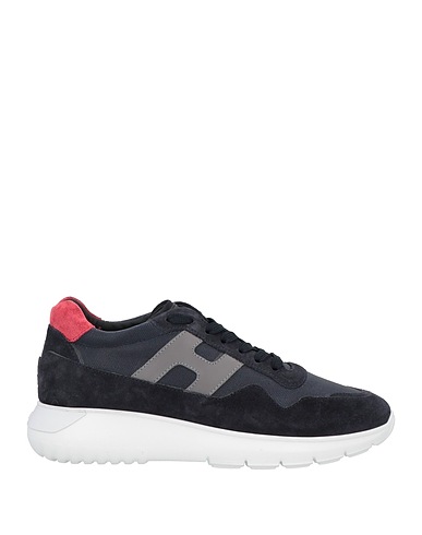 HOGAN Sneakers Midnight blue Leather, Textile fibers
