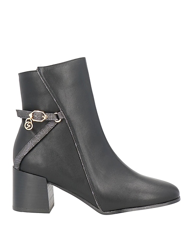 GATTINONI Ankle boot Black Textile fibres