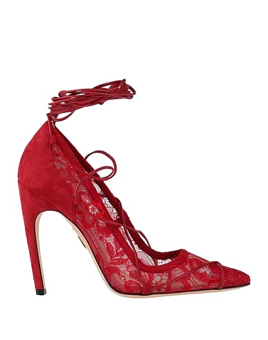 ZUHAIR MURAD Pump Red Textile fibers, Soft Leather