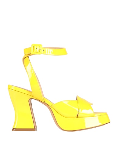 ROBERTO FESTA Sandals Yellow Soft Leather