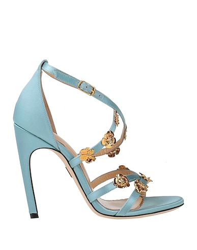ZUHAIR MURAD Sandals Sky blue Textile fibres