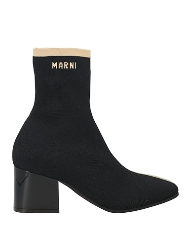 MARNI Ankle boot Black Textile fibres