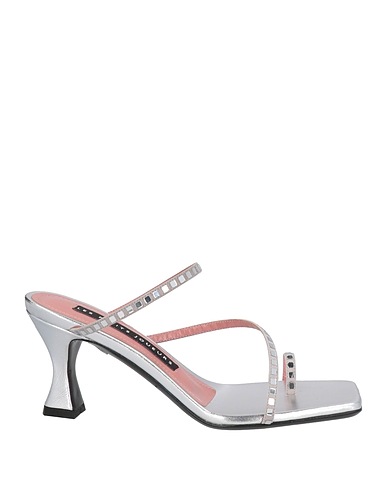 LES PETITS JOUEURS Sandals Silver Leather