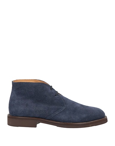 SEBOY'S Ankle boot Navy blue Leather