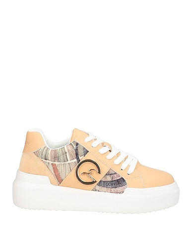 GATTINONI Sneakers Sand Soft Leather, Textile fibres