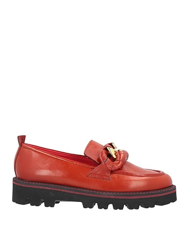 PAS DE ROUGE Loafers Brick Soft Leather