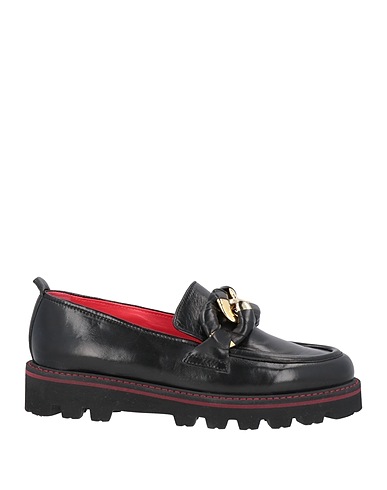 PAS DE ROUGE Loafers Black Soft Leather