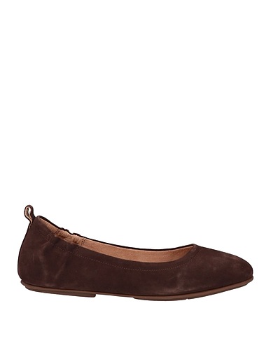 FITFLOP Ballet flats Dark brown Leather