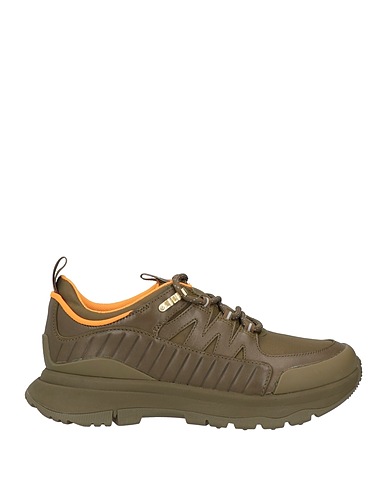 FITFLOP Sneakers Military green Soft Leather, Textile fibres