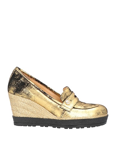 TESTONI Loafers Gold Soft Leather