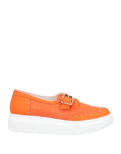 TESTONI Mocassino Arancione Pelle, Juta