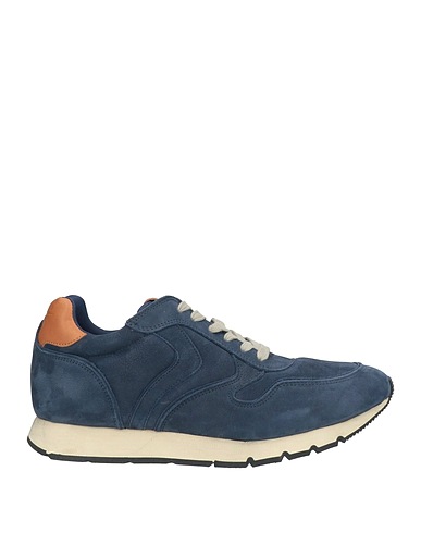 VOILE BLANCHE Sneakers Blu notte Pelle, Fibre tessili