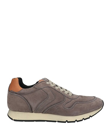 VOILE BLANCHE Sneakers Lead Leather, Textile fibers
