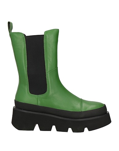 EMANUÉLLE VEE Ankle boot Green Soft Leather