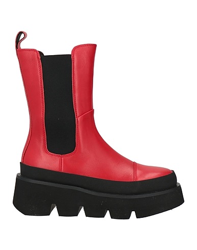 EMANUÉLLE VEE Ankle boot Brick red Soft Leather