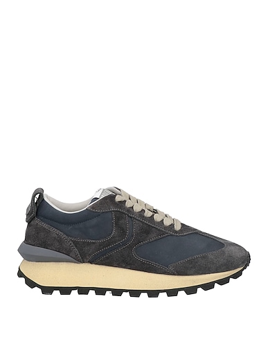 VOILE BLANCHE Sneakers Charcoal Soft Leather, Textile fibers