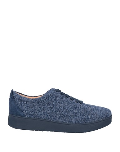 FITFLOP Sneakers Navy blue Leather, Merino Wool