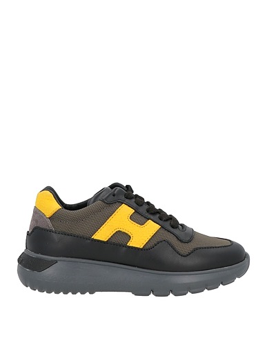 HOGAN Sneakers JUNIOR Nero Pelle, Fibre tessili