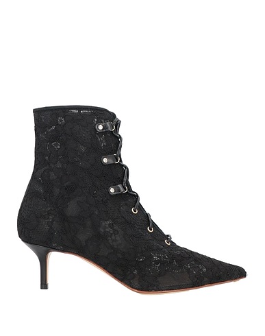 FRANCESCO RUSSO Ankle boot Black Textile fibers