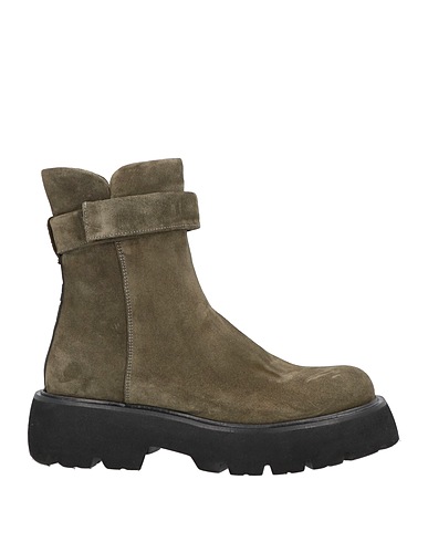 181 Ankle boot Military green Soft Leather