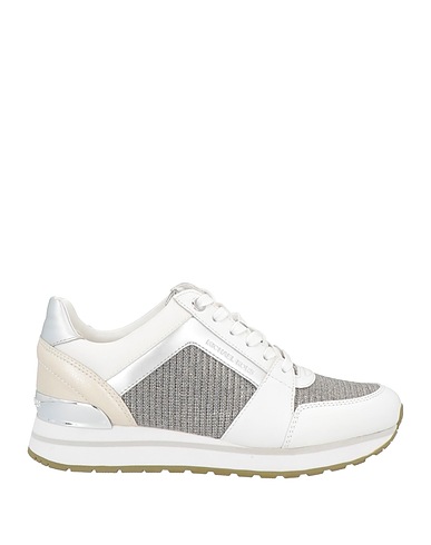 MICHAEL MICHAEL KORS Sneakers Off white Soft Leather, Textile fibres