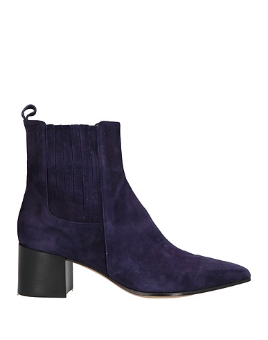 POMME D'OR Bottine Violet foncé Cuir, Fibres élastiques