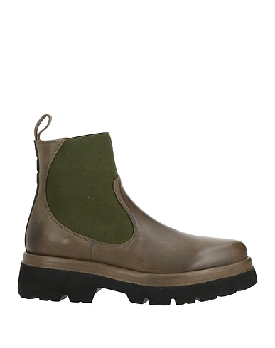 181 Ankle boot Military green Soft Leather