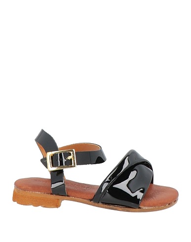 VINCENT VEGA Sandals Black Soft Leather