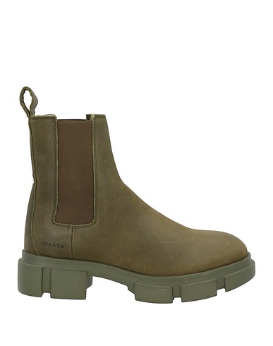 COPENHAGEN STUDIOS Stivaletti Verde militare Pelle
