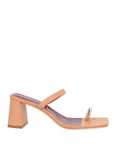 STAUD Flip flops Light brown Leather