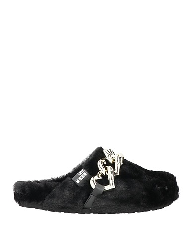 LOVE MOSCHINO Slides and slippers Black Other Fibres
