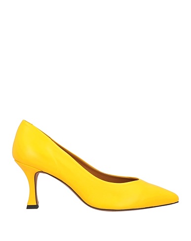 ELENA DEL CHIO Décolleté Giallo ocra Pelle