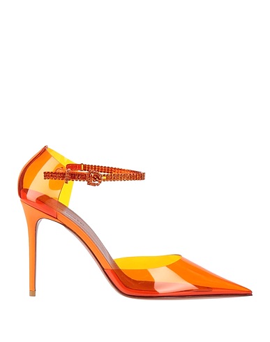 AMINA MUADDI Pump Orange PVC - Polyvinyl chloride