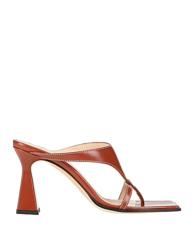 WANDLER Flip flops Brown Lambskin