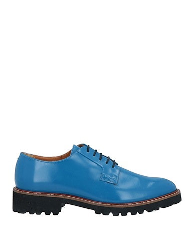 BALDININI Laced shoes Azure Soft Leather