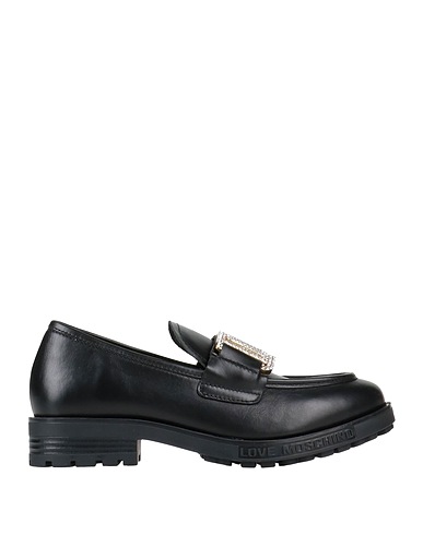 LOVE MOSCHINO Loafers Black Soft Leather