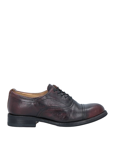 SARTORI GOLD Laced shoes Plum Soft Leather
