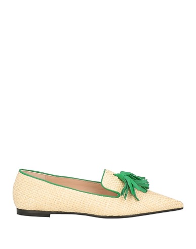 TREEMME CREAZIONI Loafers Beige Other Fibres