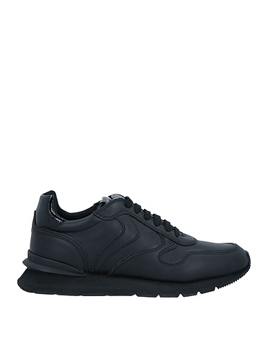 VOILE BLANCHE Sneakers Black Calfskin, Textile fibers