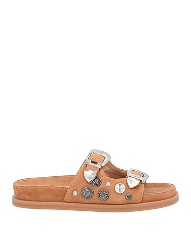 STRATEGIA Sandals Camel Soft Leather